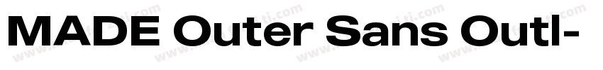 MADE Outer Sans Outl字体转换